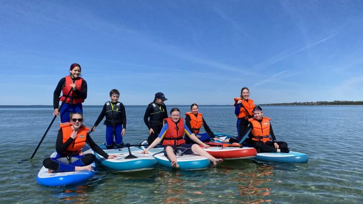Troppen på Padle boards, tropstur til Stillinge Strand maj 2026